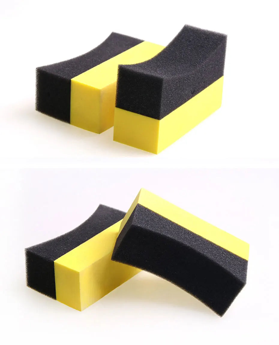 5/10pcs Auto Cleaning Sponge Brush Set for Car Wheel Tire Wash Wipe Water Suction Sponge Pad Wax Polishing Tyre Brushes Tools