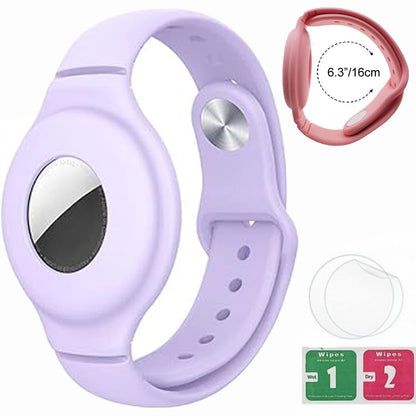 Silicone Steel Clip Compatible with Apple AirTag - Protective Silicone Clip for Tracker Protect Keychain Silicone Cover