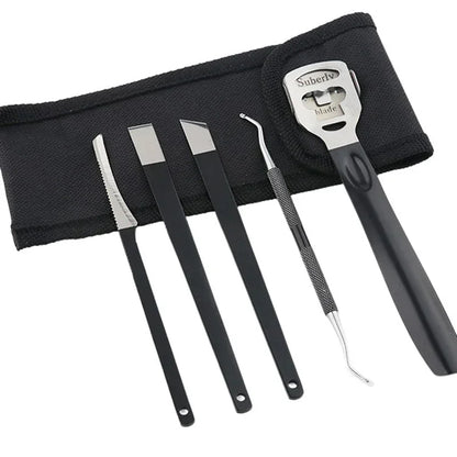 Pedicure Knife Tools for Feet Stainless Steel Foot Scrubber Dead Skin Remover 3/4/5Pcs Foot Scraper Knife Scraping Manicure Tool