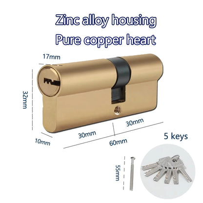 Indoor bedroom doors and windows 60 70 80 mm lock cylinder Smart door locks Electronic lock House door locks