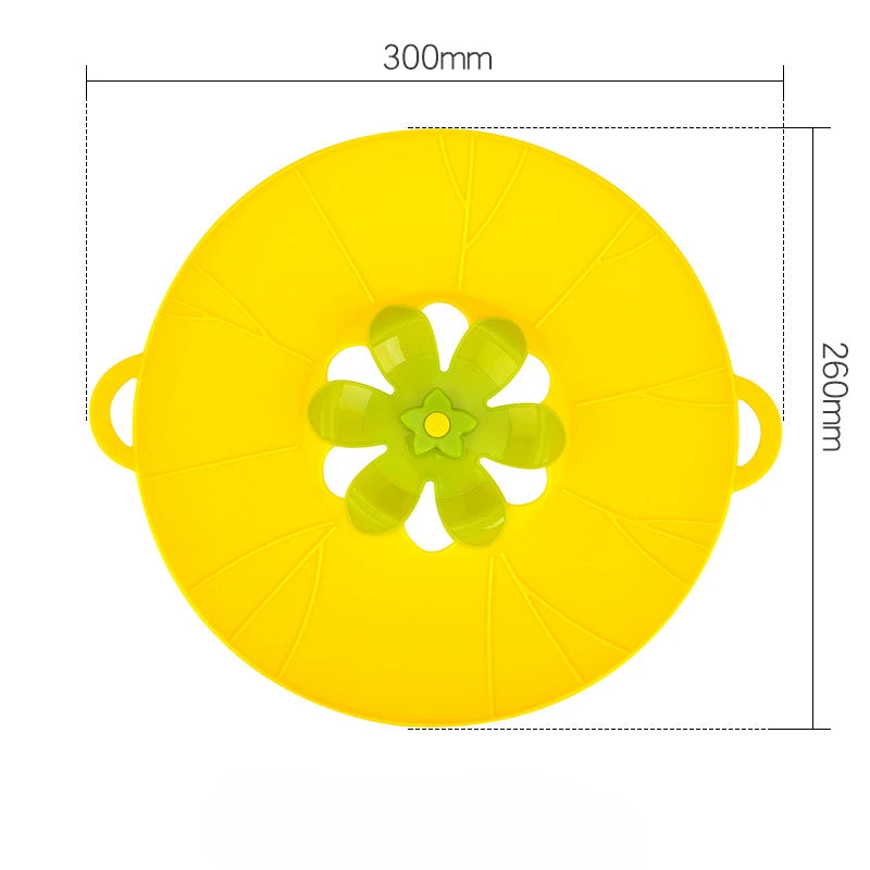 Silicone pattern anti-spill lid, silicone fresh-keeping lid, rotatable lid, kitchen gadgets