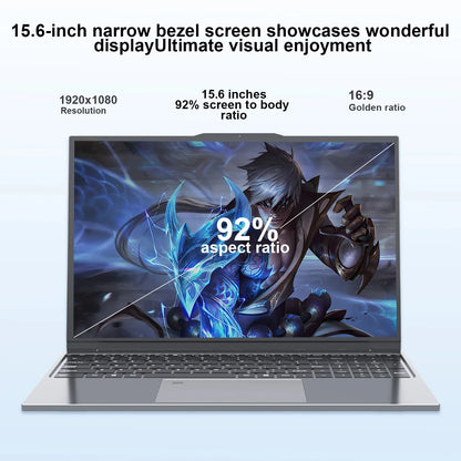 15.6 inch Gaming Laptop Computer Intel Core i7 6500U Windows 11 Pro 16GB DDR4 512GB 1TB SSD Portable Notebook PC Gamer Laptops