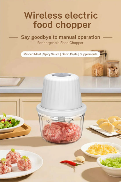 DEEWAZ 250ml/400ml Electric Garlic Masher Mini Chopper Multi Function Meat Grinder Masher Machine Vegetable Chopper Usb Charging
