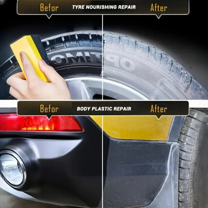 Car Coating Black Wet Look Tire Polisher Shine Dressing -Automotive Clear Coat Tire Dressing Spray Wet Tire Look Tire Glioss
