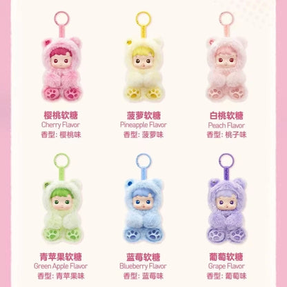 100% Genuine Haci pupu Gummy Bear Series Vinyl Face Blind Box Kawaii Scented Pendant Doll Keychain Decor Sweet Birthday Gift