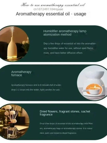 Premium Blue Lotus Incense Oil - Pure Aromatherapy Essential Oil for Relaxation, Meditation, Stress Relief, Spiritual Healing