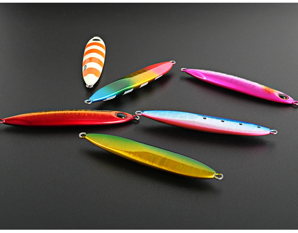 JIGGING PRO 40g 60g Slow Blatt Cast Slim Shore Jigging Lure Long Cast Metal Jig Fishing Bait