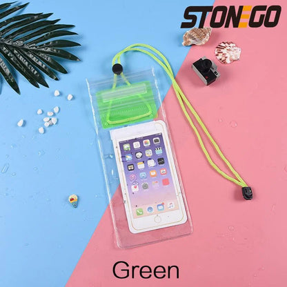 Transparent Mobile Phone Waterproof Bag Universal Mobile Phone Case for Swimming Diving Outdoor Mobile Phone Waterproof Pouch