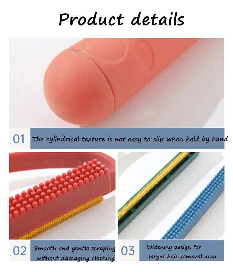 Double-Side Lint Remover Portable Pet Hair Remover Brush Manual Fluff Remover Clothes Fuzz Fabric Shaver Carpet Clothes Brush