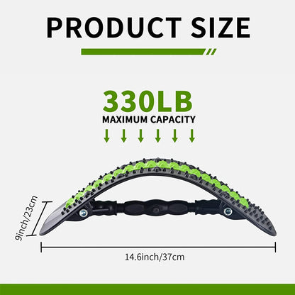 Back Stretcher,6thGeneration Upgraded Back Massager,Back Cracker for Lower Back Pain Relief Lumbar Support,with Magnetic Massage