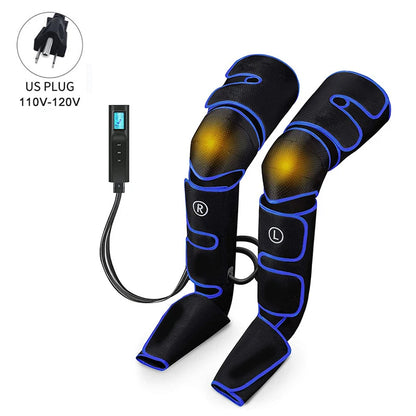 Electric Leg Muscle Relaxer 6 modes Air Compression Recovery Boot Lymph Release Relieve Foot Fatigue Heating Leg Massager