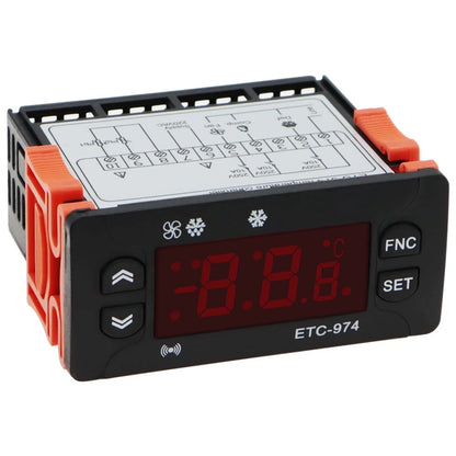 ETC-974 Digital Temperature Controller Microcomputer Thermostats Thermostat Refrigeration Alarm 220V NTC Sensor