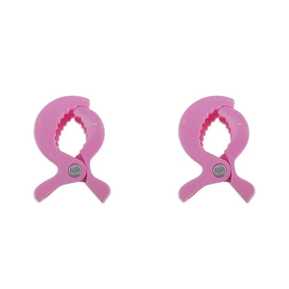1-4Pcs Baby Stroller Clamp Alligator Clip Pram Peg Portable Stroller Hook Baby Car Seat Clips Toddler Baby Stroller Accessories