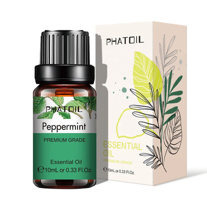 PHATOIL Natural Plant Essential Oil 10ml Eucalyptus Rose Lemon Bergamot Vanilla Peppermint 1PCS Aroma Essential Oil For Diffuser