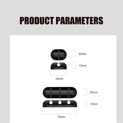 LccKaa Cable Holder Clips Cable Management Cord Organizer Clips Silicone for USB Charging Cable Mouse Cable Wire PC Office Home