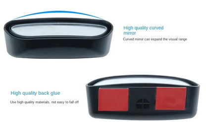 Car Mirror 360 Degree Adjustable Wide Angle Side Rear Mirrors Blind Spot Convex Mirrors for Parking Auxiliary Rear View Mirror