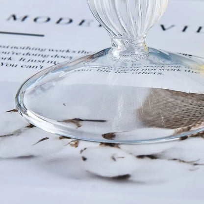 Glass Tealight Candle Decorative Lamp Stand Household Desktop Decorative Candlestick Pillar Candle  Wedding Modeling