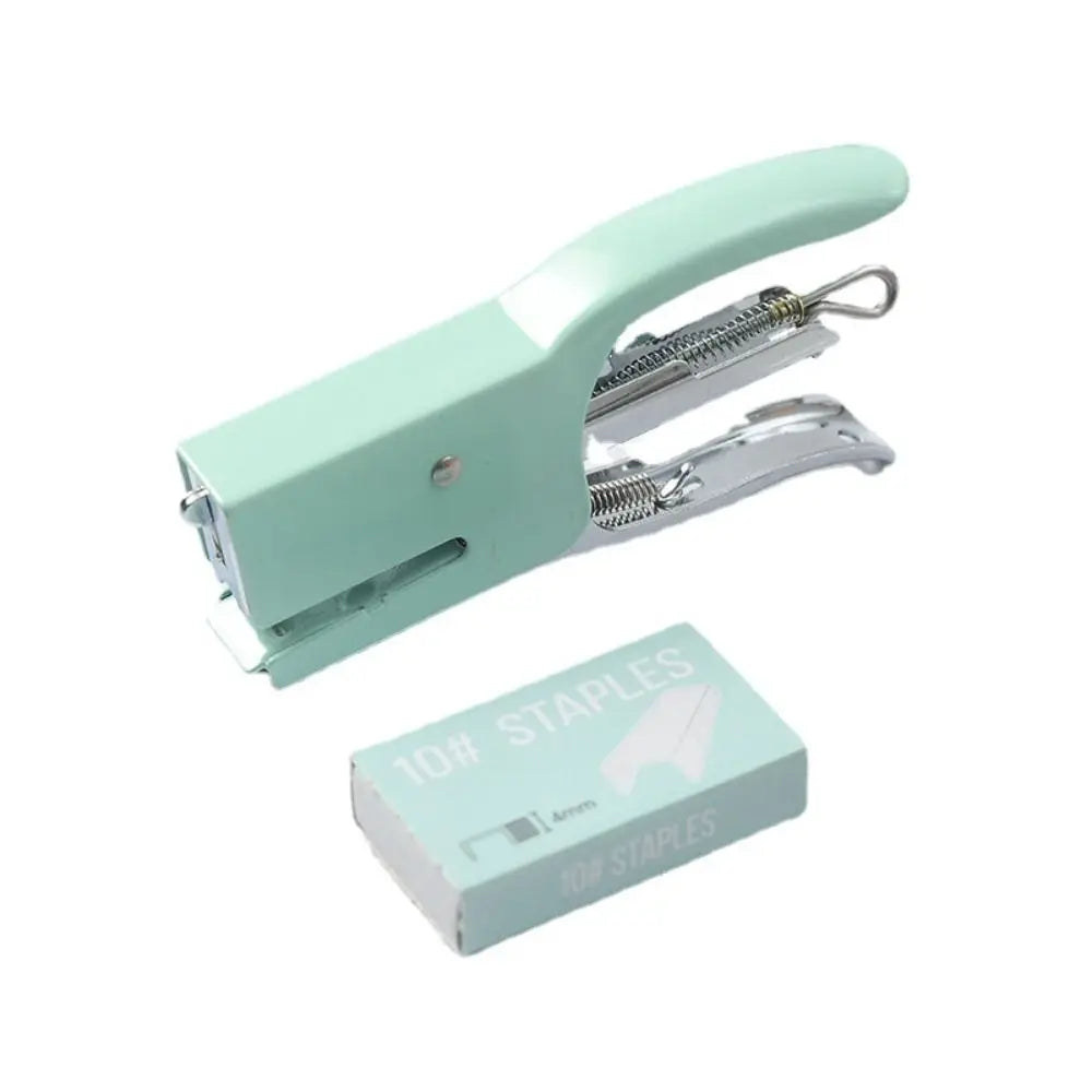 Hand Pliers School Office Supplies Paper Fixing Hand-Held Stapler School Supplies Paper Binder Set Office Binding Tools