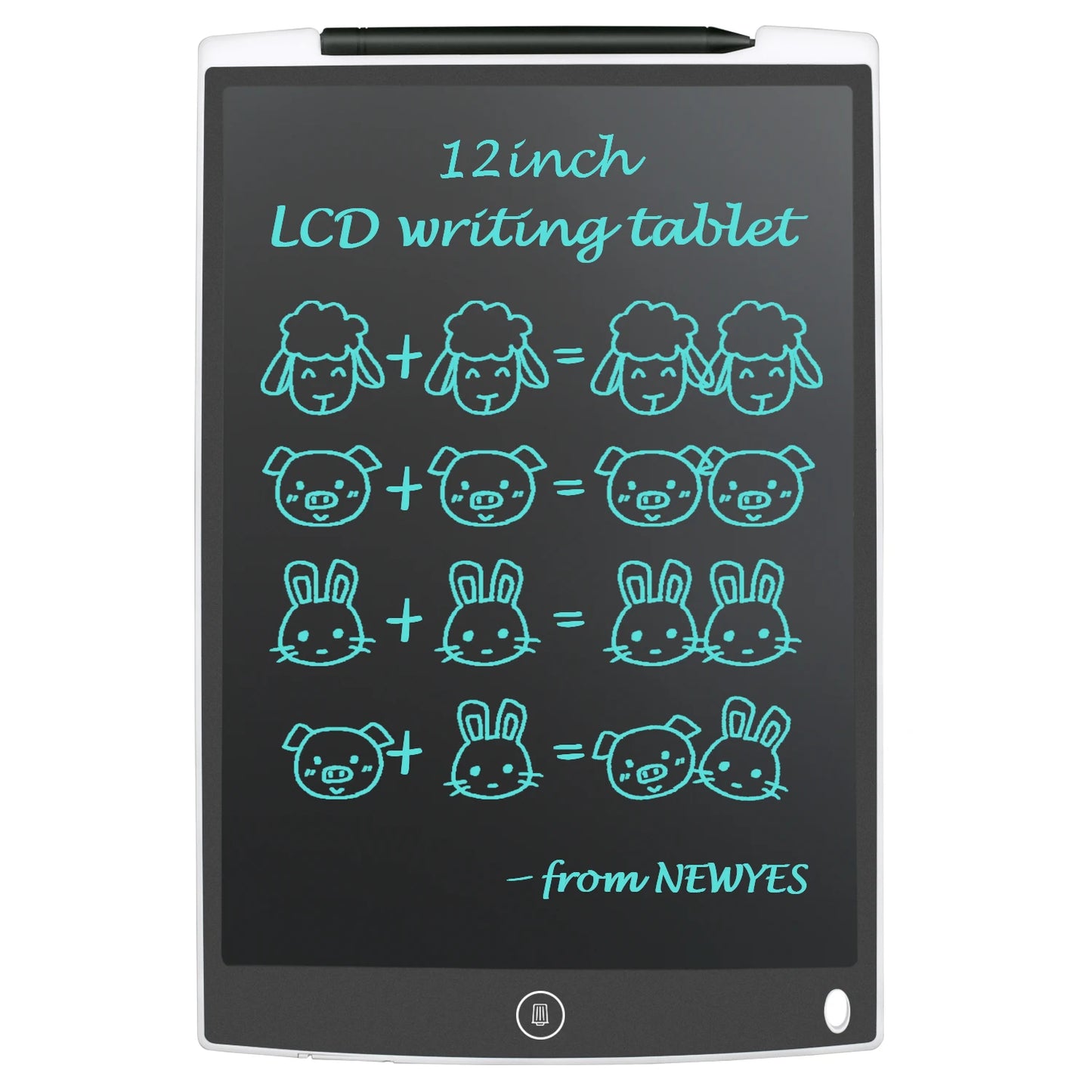 NEWYES 12" LCD Writing Tablet Digital Drawing Tablet Handwriting Pads Portable Electronic Tablet Board ultra-thin Board with pen