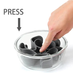 Dog Slow Feeder Bowls Silicone Spiral Pet Food Feeder Insert to Slow Down Eating for Large Medium Small Breed Dogs