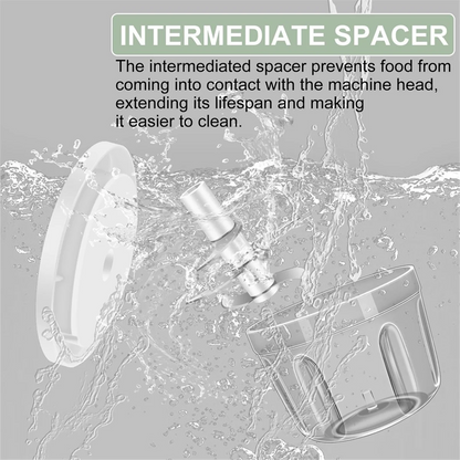 Better Quality 400ML Electric Garlic Chopper, 6 Blades Garlic Grinder Mini Vegetable Chopper, USB Portable Veggie Chopper,Garlic