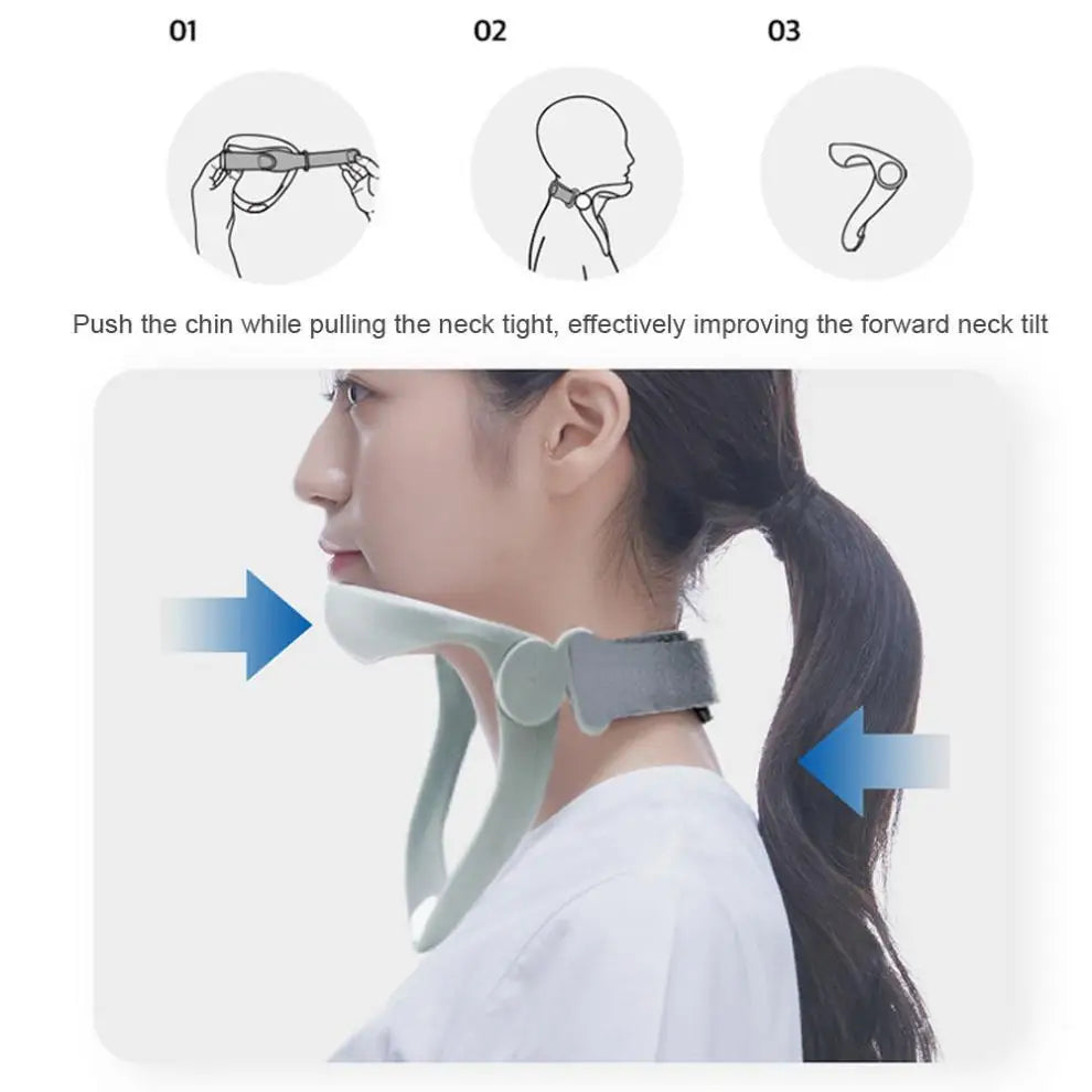 Neck Stretcher Posture Corrector Neck Brace Support Improve Pain Caused Girth Adjustable Correct Effectively Stretcher
