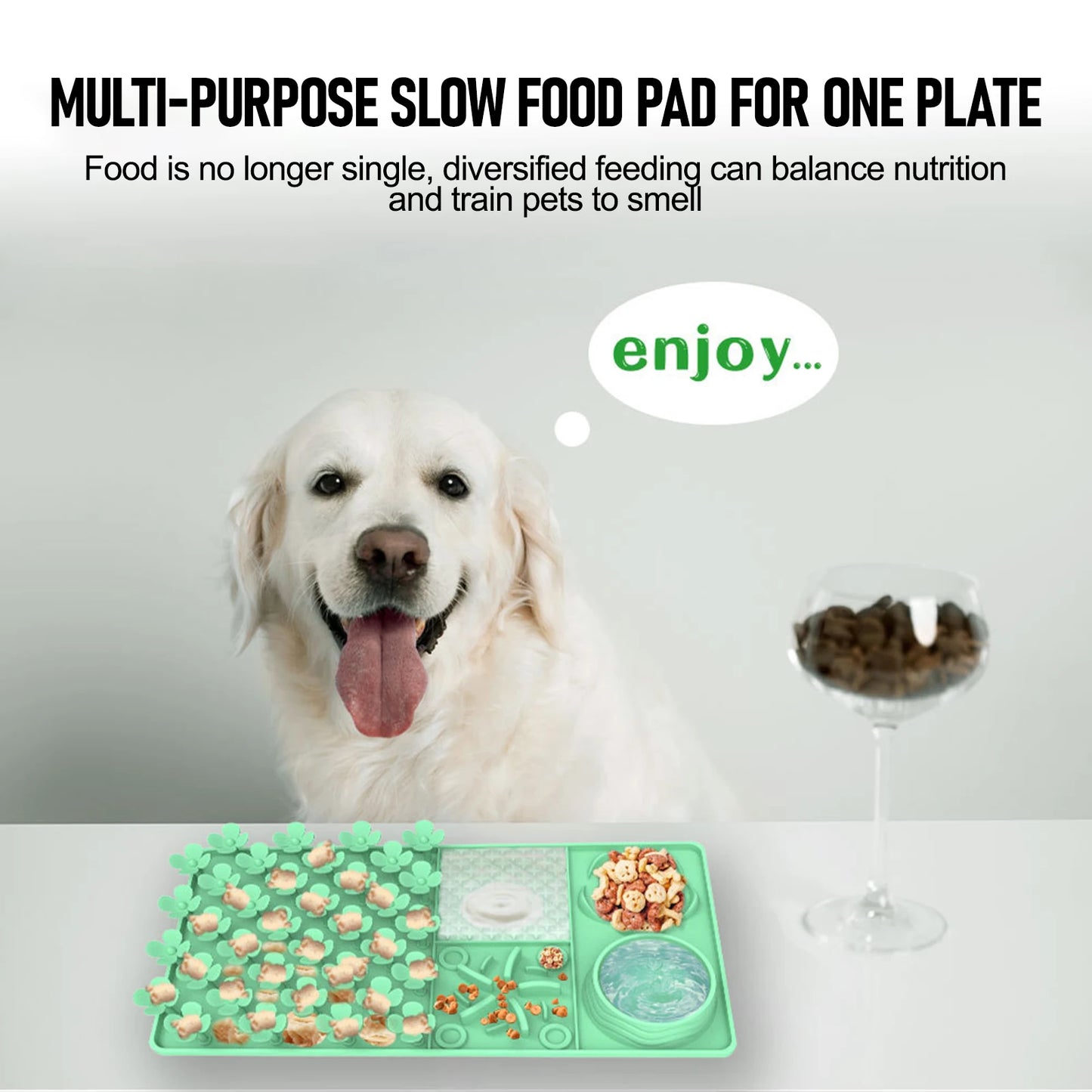 Pet Licking Mat Pet Silicone Eating Ware Dog Slow Food Mat Placemat  Dog Feeder Supplies Suction Cup Dog Bathing Distraction