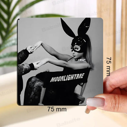 Singer A-Ariana Grande Fridge  Magnet Personalized Fridge Magnet Square Shape Fridge Refrigerator Wall Door Decoration