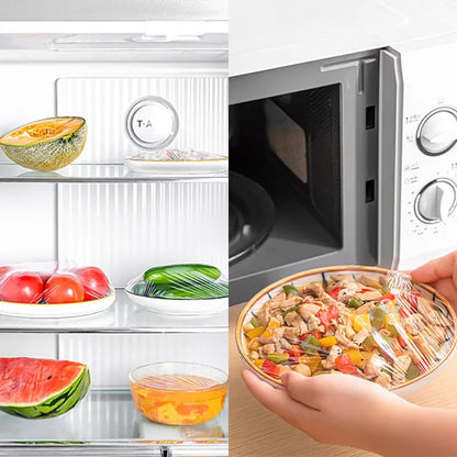 Reusable Disposable Food Cover Colorful Elastic Plate Fruit Cover Lids Fresh-keeping Food Wrap Bags Covers Kitchen Accessories