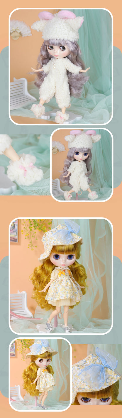 ICY DBS Blyth Doll Cute Combination Including Clothes Shoes Hand Set AB Cosplay Dressing 1/6 BJD Anime Girl OB24