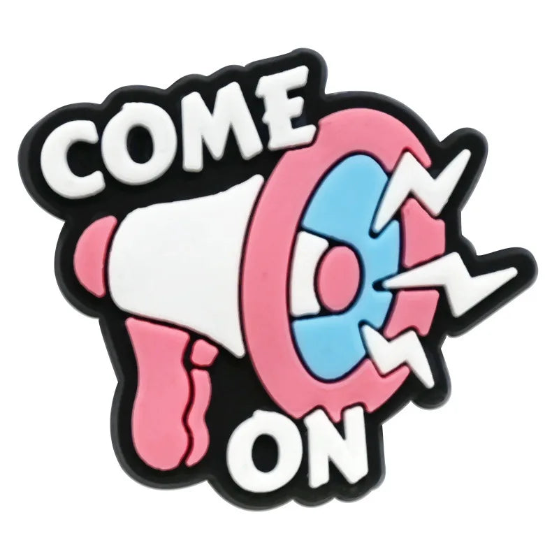 Cute Cheerleading Shoe Charms Decoration for Crocs Pin Accessories Charms Bracelet Wristband DIY Shoe Party Gifts