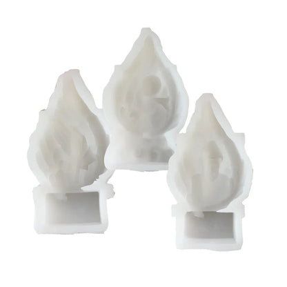 Candle Mold Angel Wings Pray for Jesus Scented Candles Gypsum Ornaments Silicone Mold Resin Mold