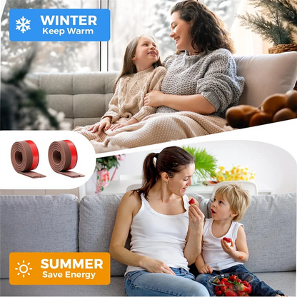 Self-Adhesive Adjustable Door Draft Stopper, Rubber Seal Strip For Bottom Of Door–Sound-Proof, Windproof, Energy Saving-AT64