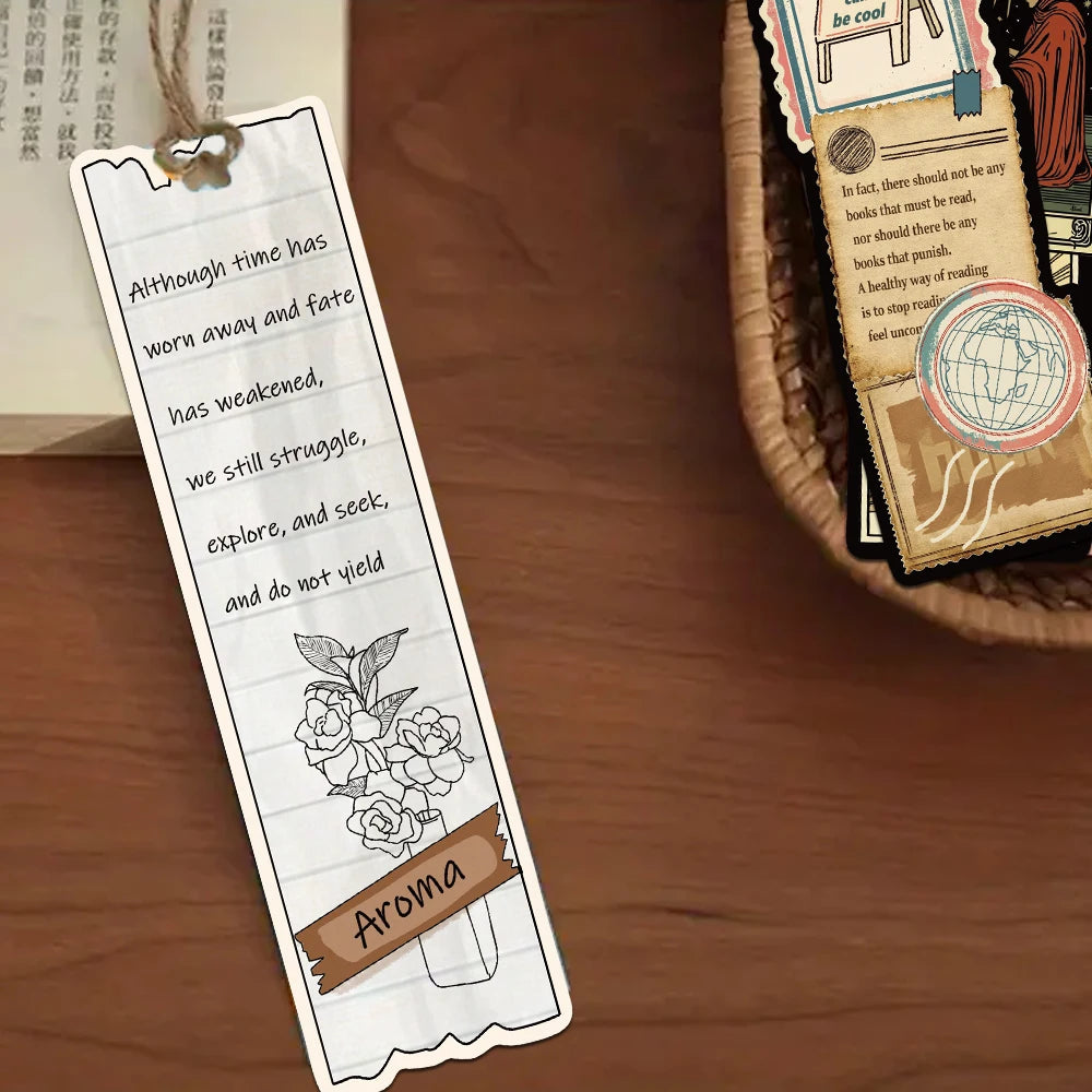 30pcs Irregular Vintage Reading Bookmarks Reading Pages Books Annotated Stationary Supplies Paper Cards Students Creative Gifts