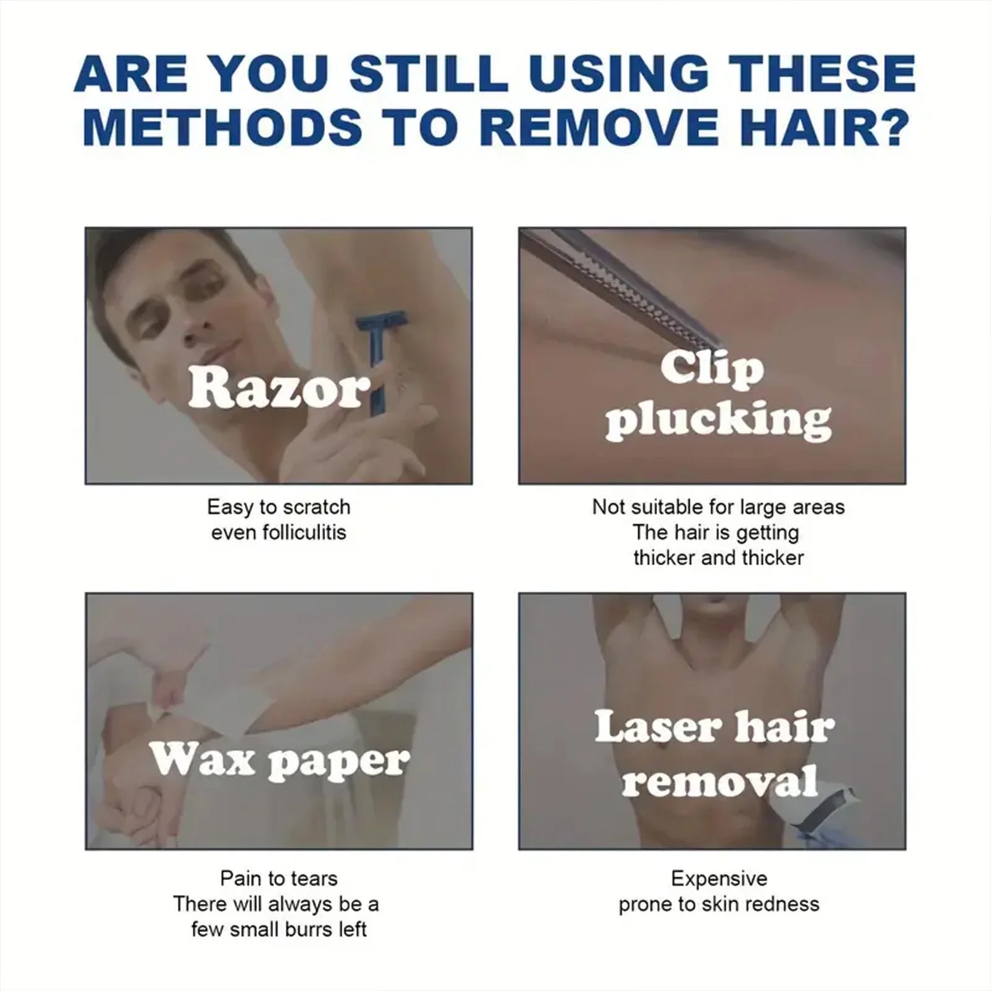 Hair Removal Cream Permanent Epilator Cream Intimate Areas Health Painless Hair Remover Growth Inhibitor For Men Body Care