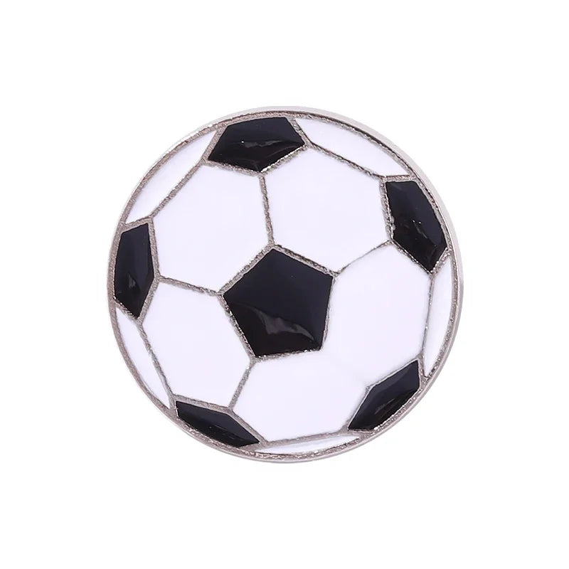 Sports Balls Enamel Pins Boy Students Football Soccer Beach Ball Athletics Brooch Pins Jackets Skirt Badge Jewelry Friends Gifts
