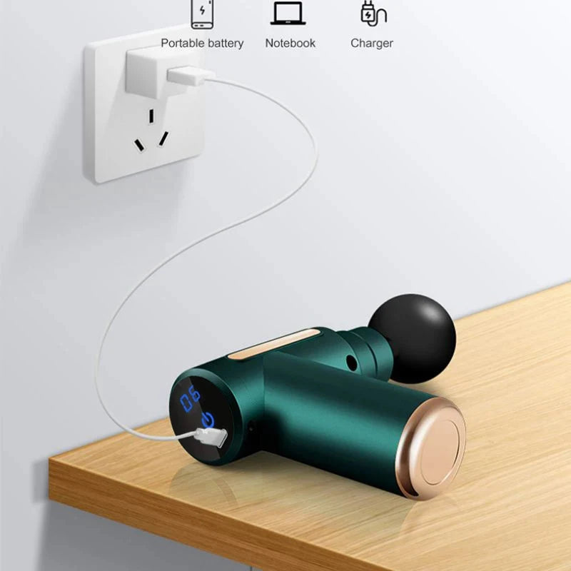 Fascia gun muscle relaxation massager smart mini full body massage impact gun portable small electric full body massage gun