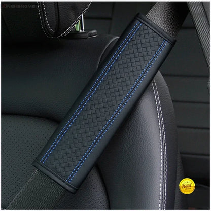 Car accessories seat belt PU Leather Safety Belt Shoulder Cover Breathable Protection Seat Belt Padding Pad Auto Interior Access