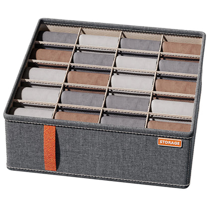 Wardrobe Clothes Organizer 6-20 Grids Clothes Trousers Jeans Storage Box Underwear Bra Socks Compartment Drawer Organizers boxes