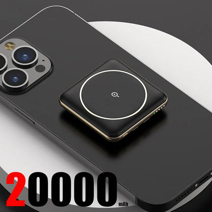 30000mAh Large Capacity Super Fast Charging YM-545 Portable Power Bank Magnetic Wireless Charging Power Bank Mobile Power Bank