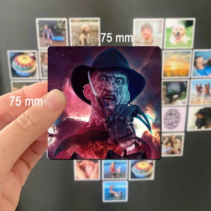 Horror Freddy Krueger Fridge Magnet Photo Personalized For Office Family Kitchen Refrigerator Friends Gift Holiday Decor
