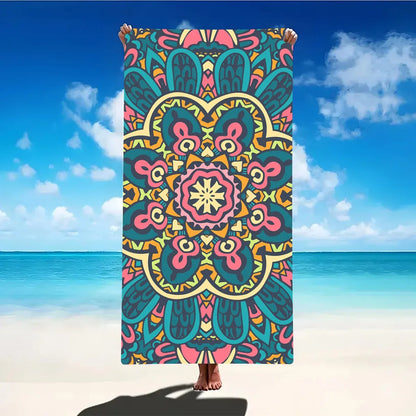 1PC Beach Towel Boho Design Bath Towels Extra Large Sand Free Quick Dry Travel Towels Gifts For Yoga Sports Adults