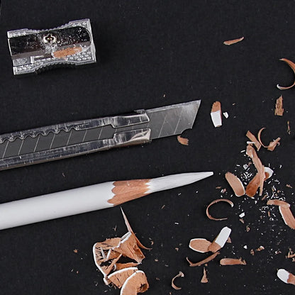 3Pcs Art Supplies Charcoal Pencils Set Drawing Pencil Soft/Medium/Hard Black White Charcoal Pencil