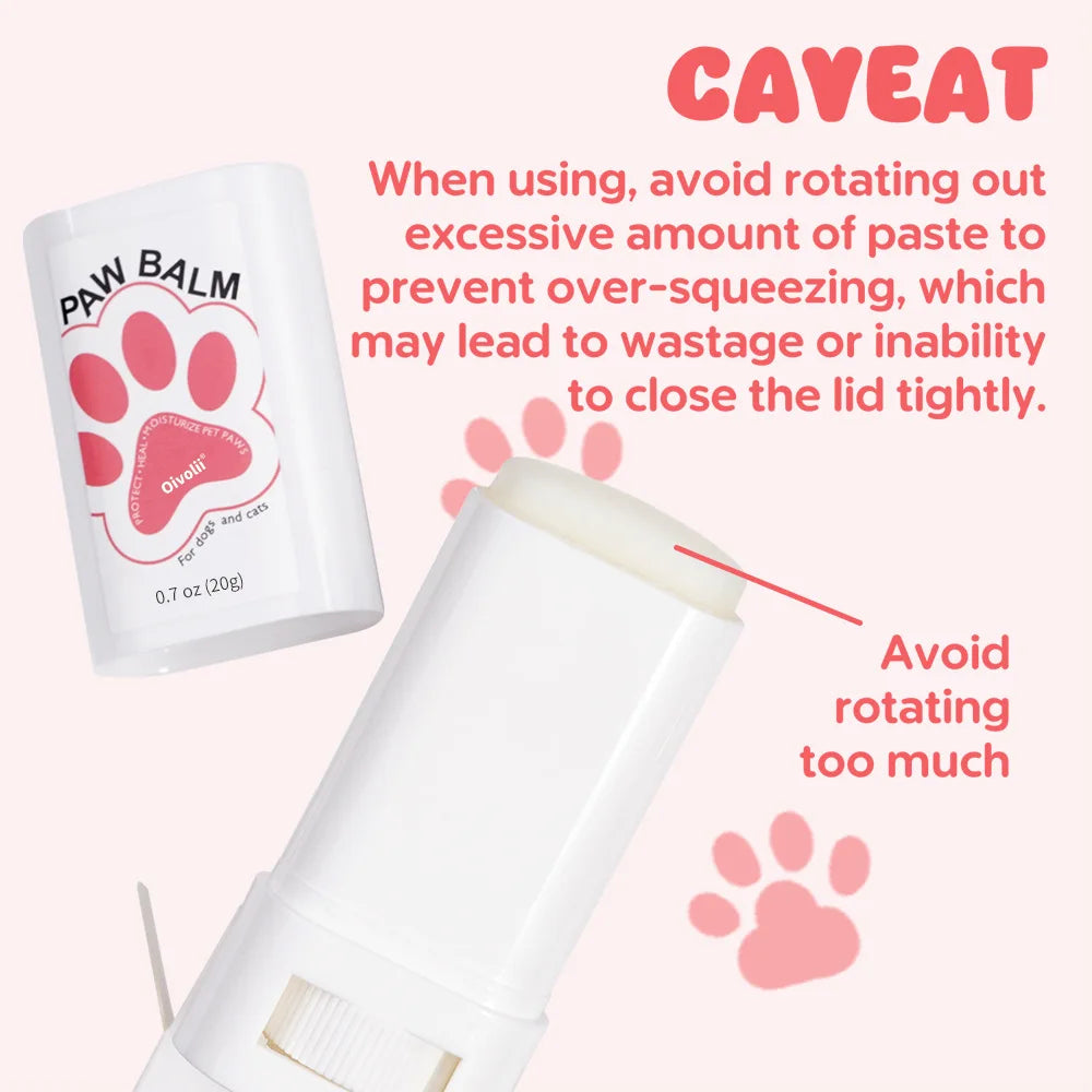 Paw Repair Balm for Dogs Cats Anti Cracking Moisturizing Fast Acting Paw Protection Natural Moisturizing Anti Cracking Formula