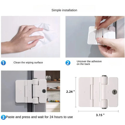 Baby Safety Drawer Lock password Anti-Pinching Hand Cabinet Drawer Locks Plastic White Safety Buckle for Kids Protection