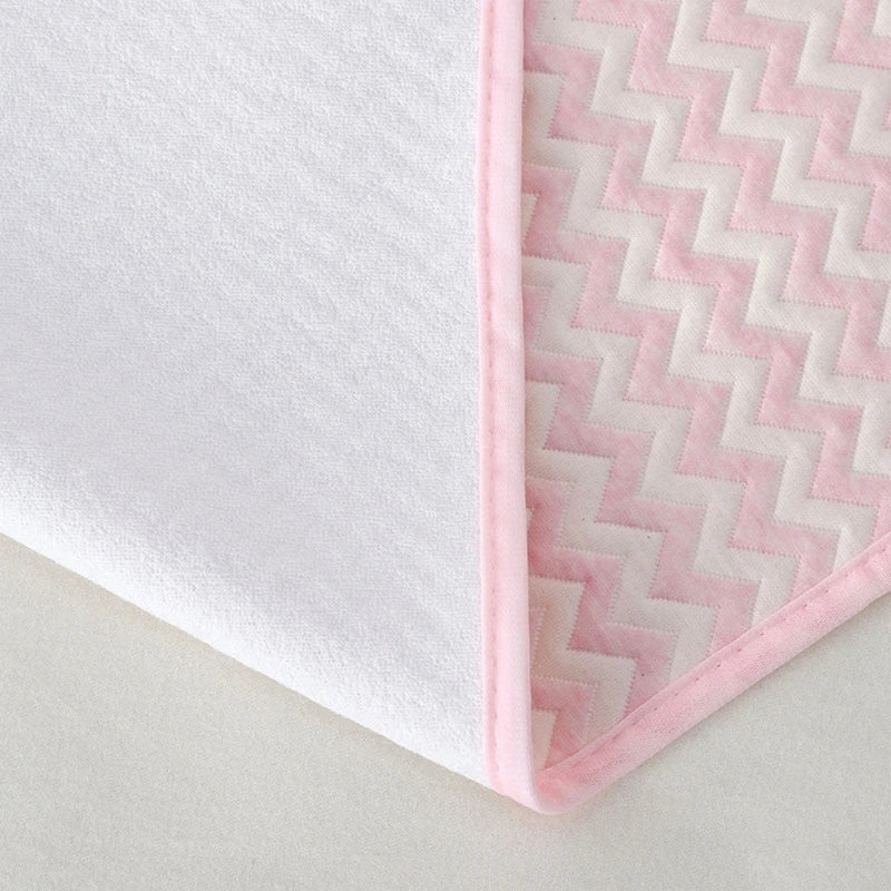 4Layer Waterproof Baby Diapering Changing Pad 70*50cm Ripple Pattern Crib Urine Mats Reusable Infant Toddler Bedding Accessories