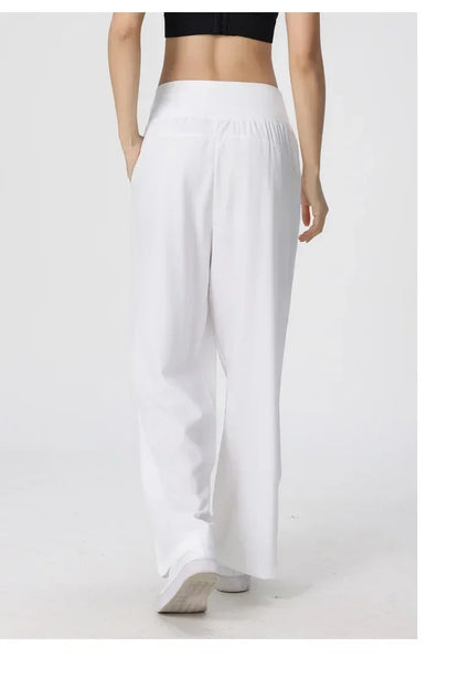 Yoga Pants Women's Loose Running Casual Pants Spring Summer Breathable Wide Leg Flare Outer Wear Sweatpants
