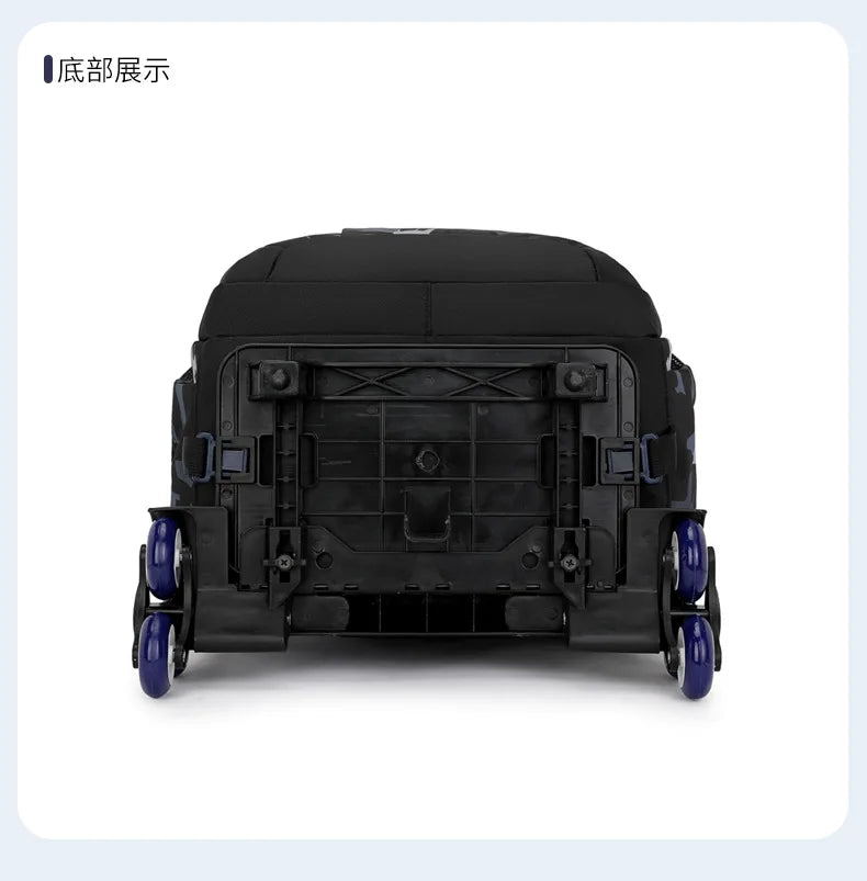 School Rolling backpack bag School Bags with wheels Student wheeled Backpacks for boys Children School Trolley Bag Waterproof