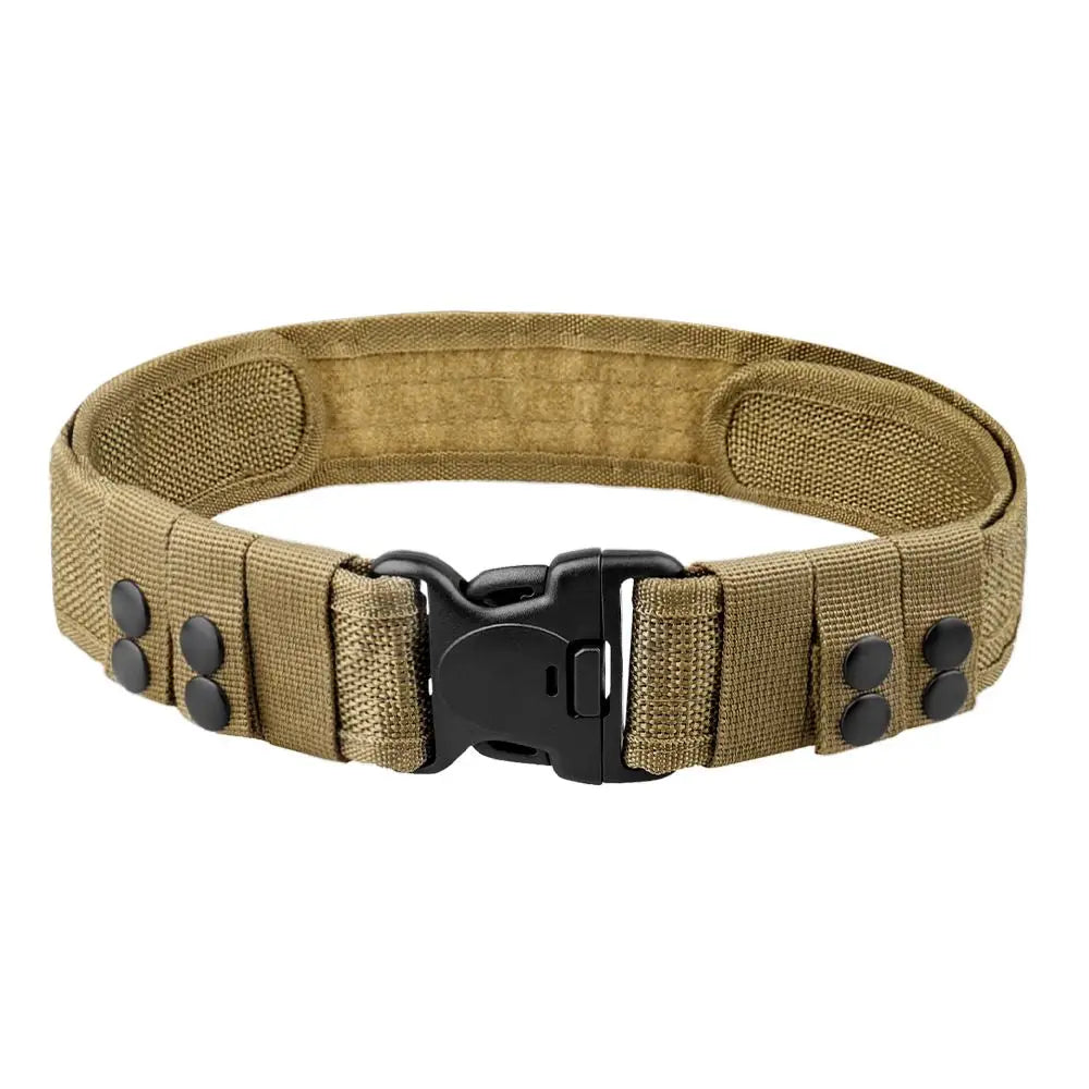 Men's Belt Outdoor Camouflage Tactical Belt Oxford Cloth Belt Mountaineering Belt Nylon Wide Waist Belt Work Belt Neutral Belts