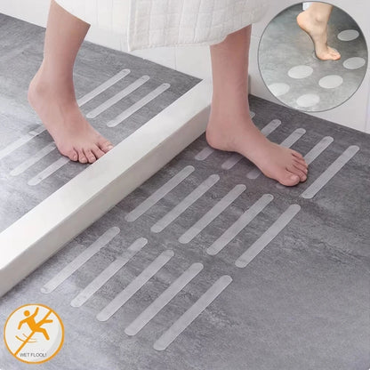 6/12/24/36/40 Pcs Anti Slip Strips Shower Stickers Colored Non Slip Bath Safety Strips for Bathtub Shower Stairs Floor
